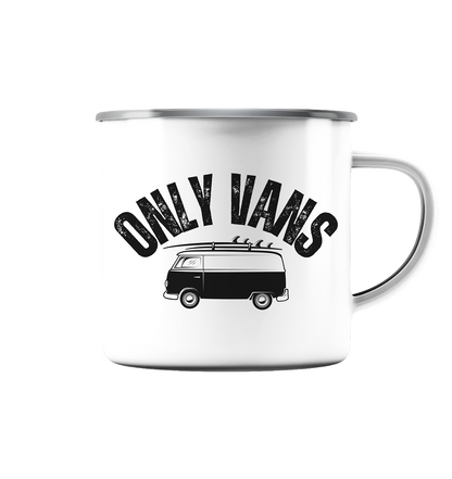 Only Vans - Emaille Tasse (Silber)