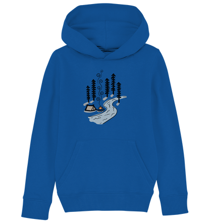 Zelt am Fluss - Kids Organic Hoodie