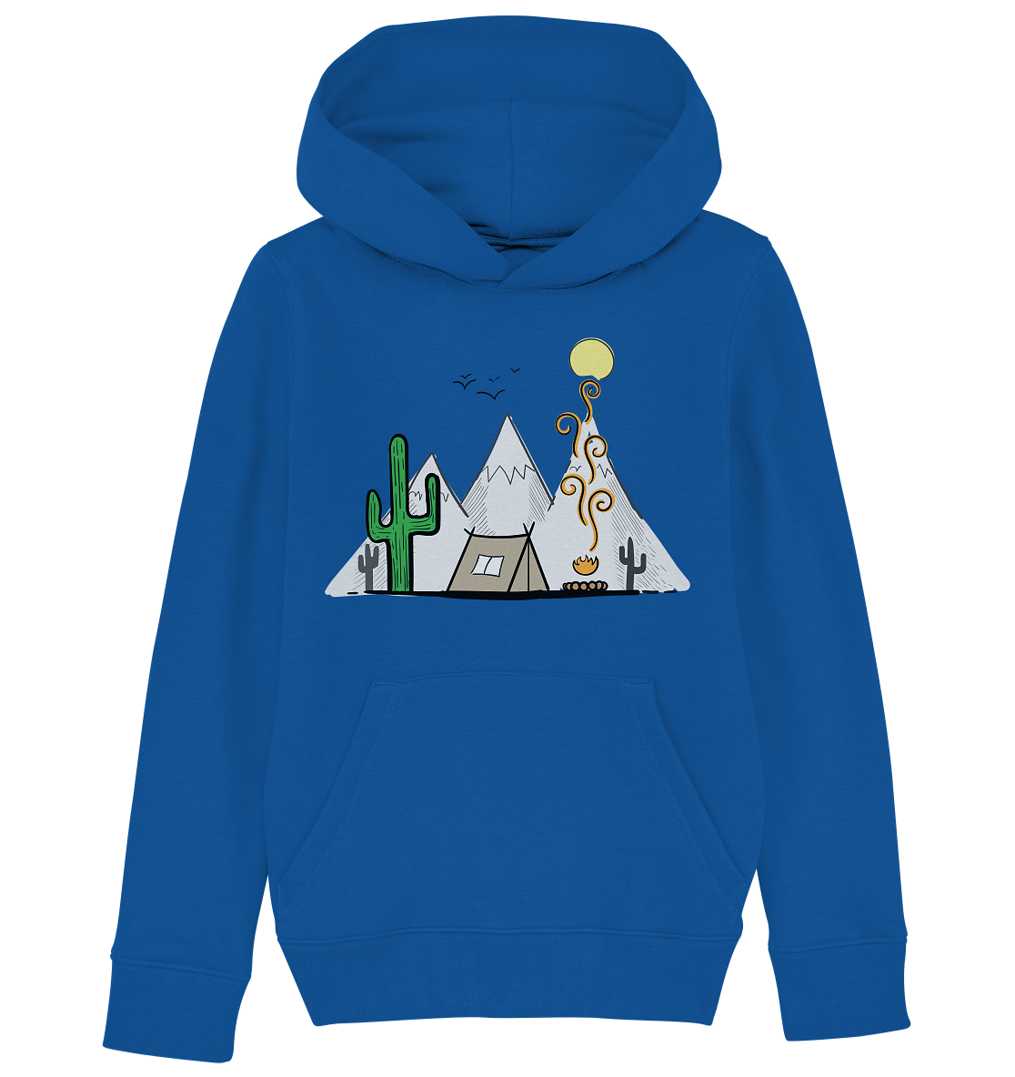 Camping in den Bergen - Kids Organic Hoodie