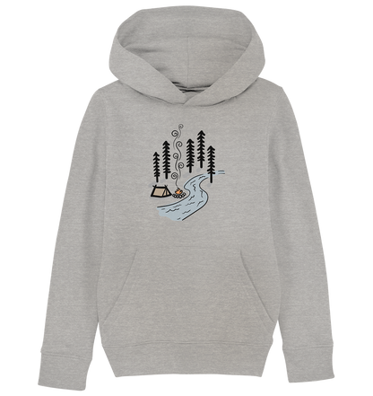 Zelt am Fluss - Kids Organic Hoodie