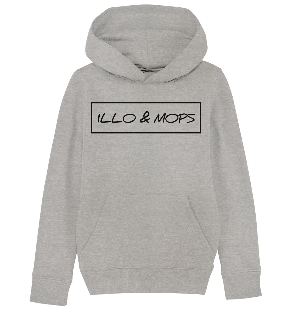 Illo & Mops (schwarze schrift)  - Kids Organic Hoodie