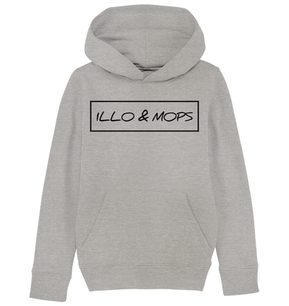 Illo & Mops (schwarze schrift)  - Kids Organic Hoodie