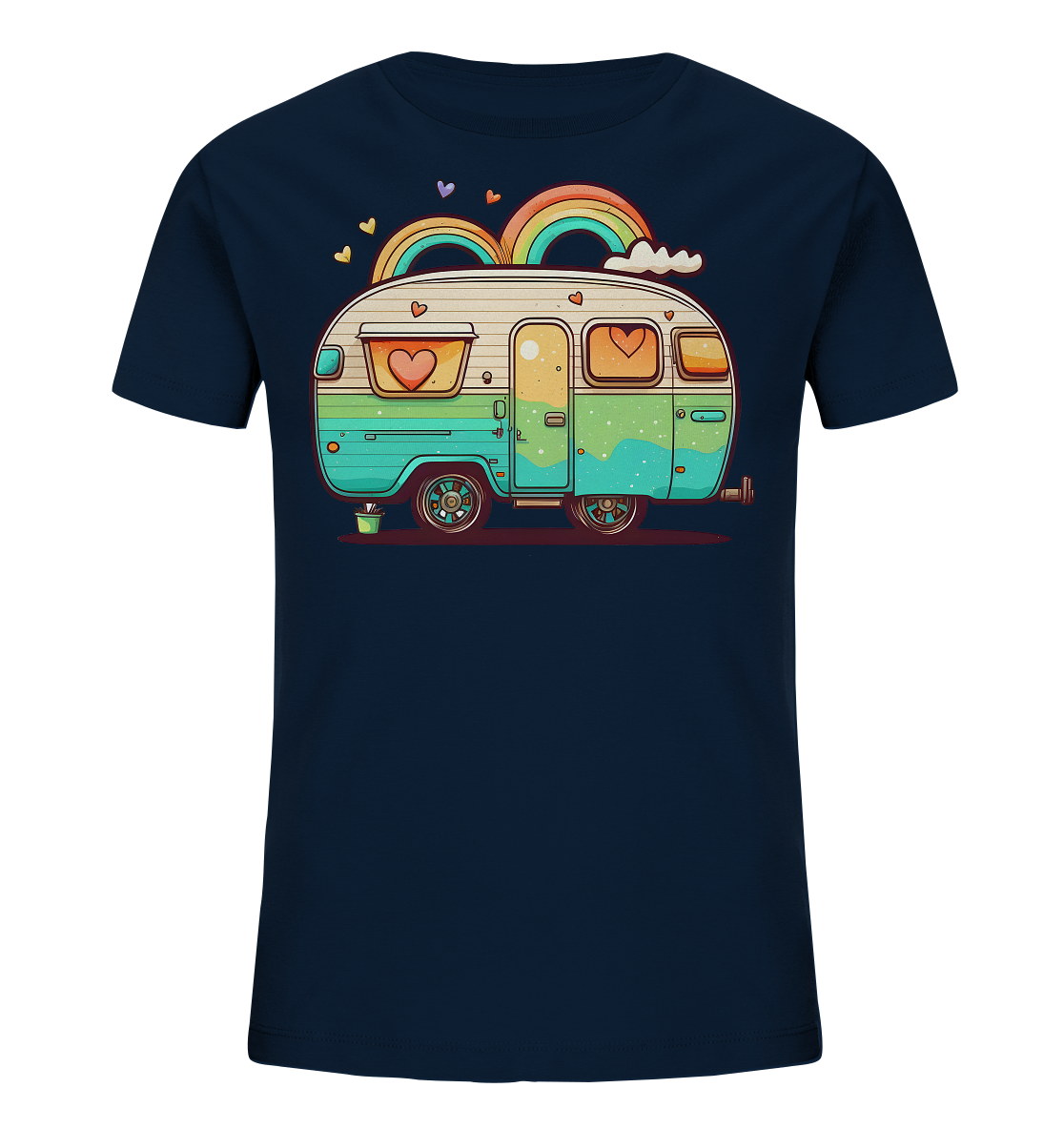 Hippie Wohnwagen - Kids Organic Shirt