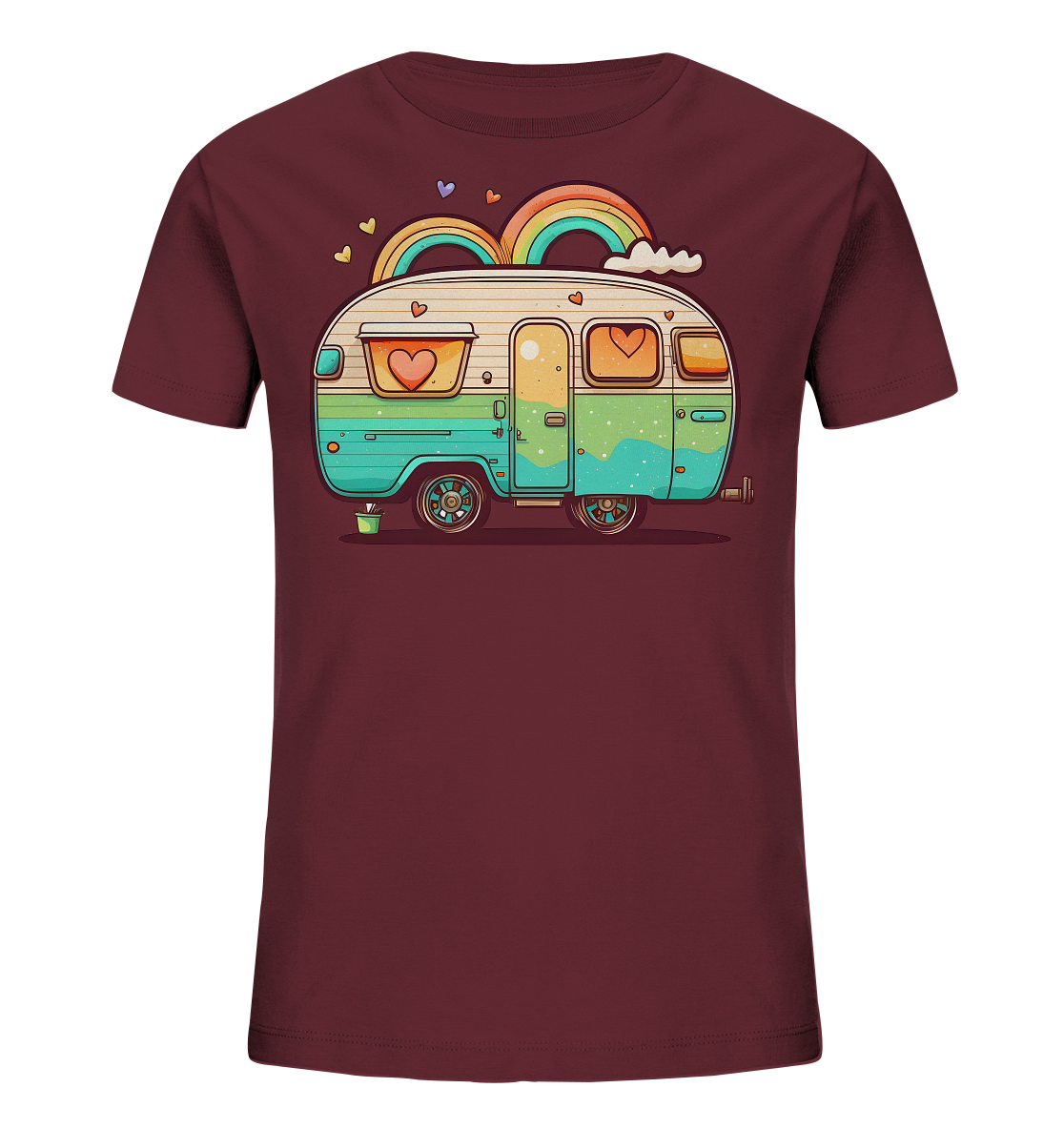 Hippie Wohnwagen - Kids Organic Shirt