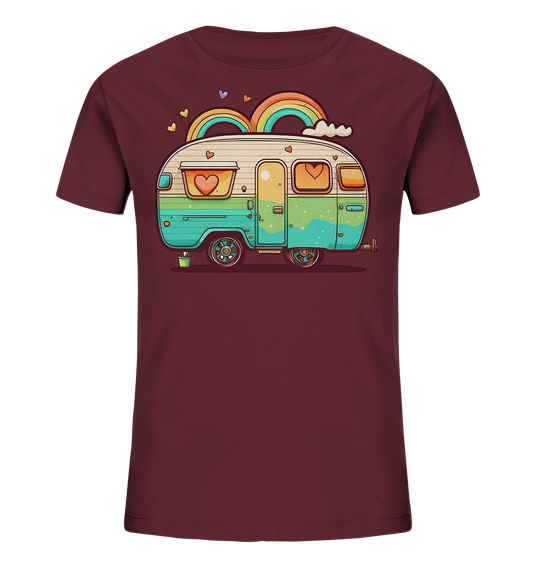 Hippie Wohnwagen - Kids Organic Shirt