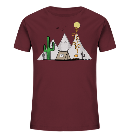 Camping in den Bergen - Kids Organic Shirt