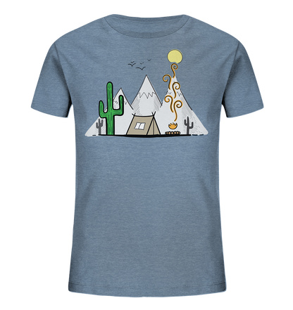 Camping in den Bergen - Kids Organic Shirt