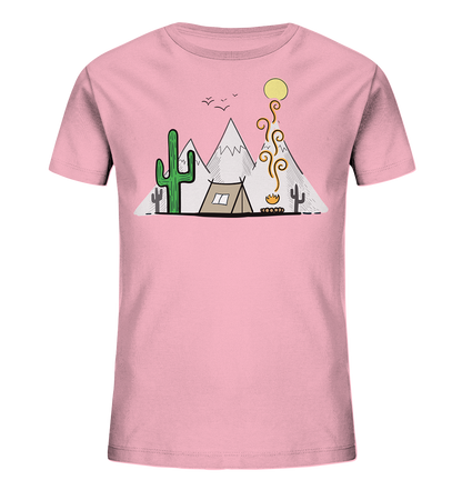 Camping in den Bergen - Kids Organic Shirt