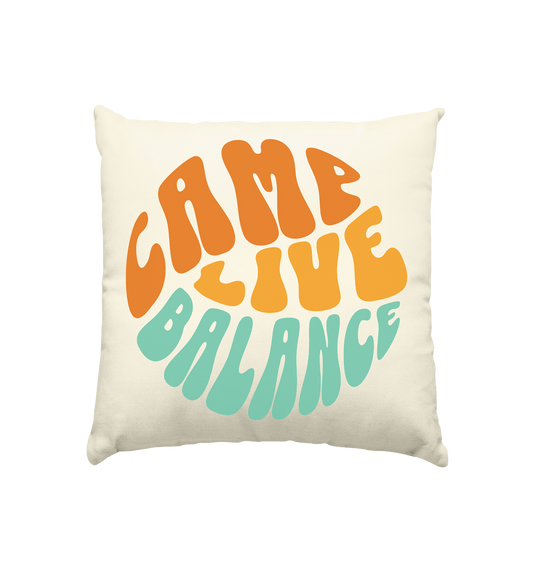 Camp Life Balance Kreis - Kissen natur 40x40cm