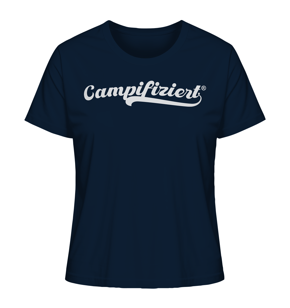 campifiziert® retro weiß - Ladies Organic Shirt