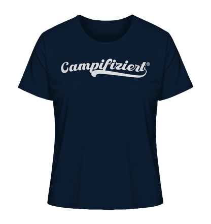 campifiziert® retro weiß - Ladies Organic Shirt