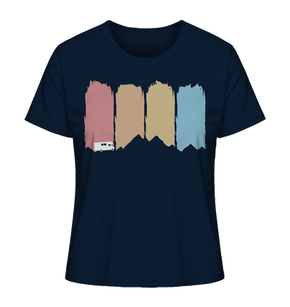 Farbige Berge - Ladies Organic Shirt