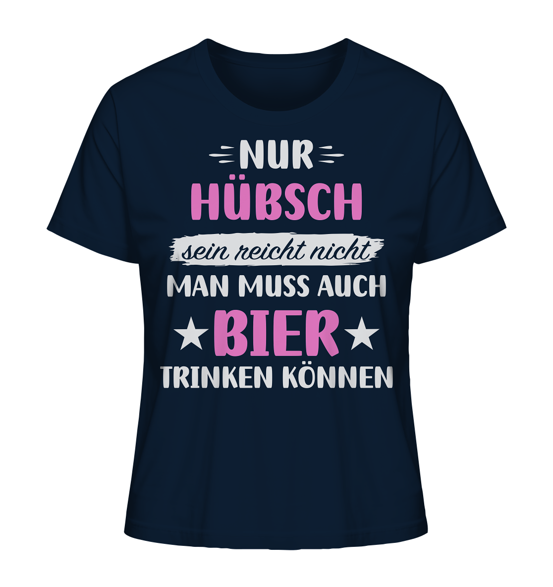 Hübsch Bier trinken - Ladies Organic Shirt