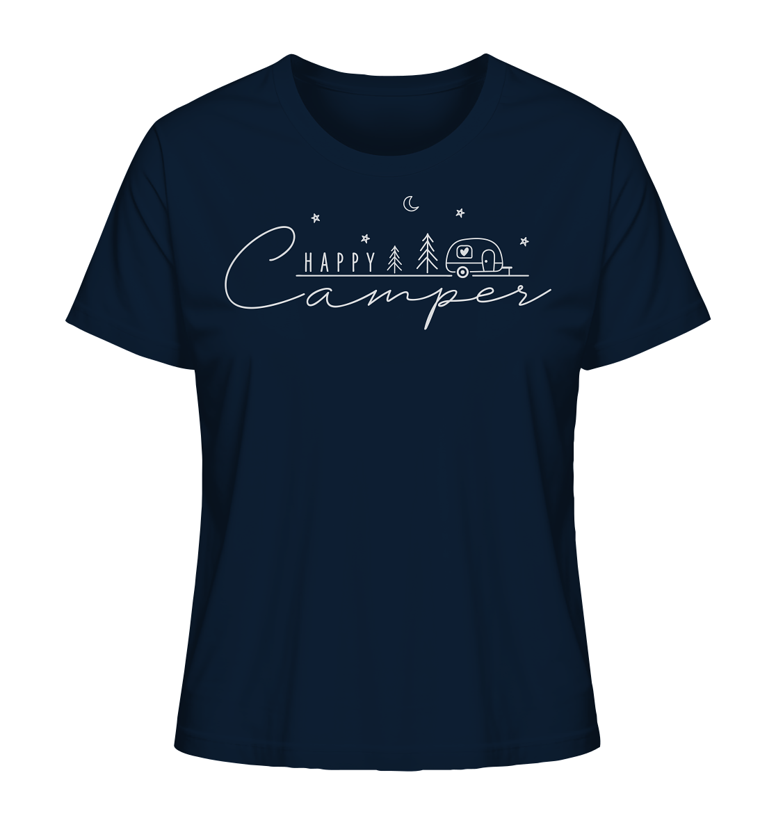 Happy Camper Wohnwagen - Ladies Organic Shirt