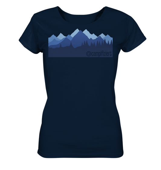 campifiziert® blaue Berge - Ladies Organic Shirt