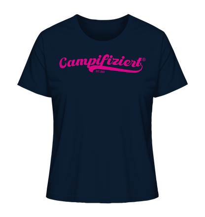 campifiziert® retro pink neu - Ladies Organic Shirt