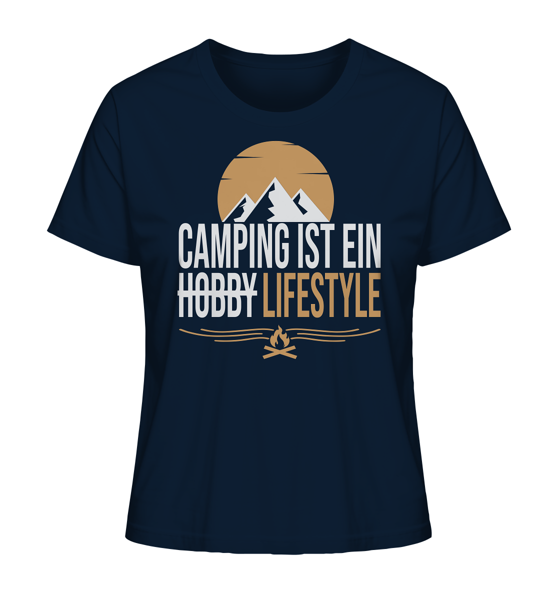 Camping ist ein Lifestyle - Ladies Organic Shirt