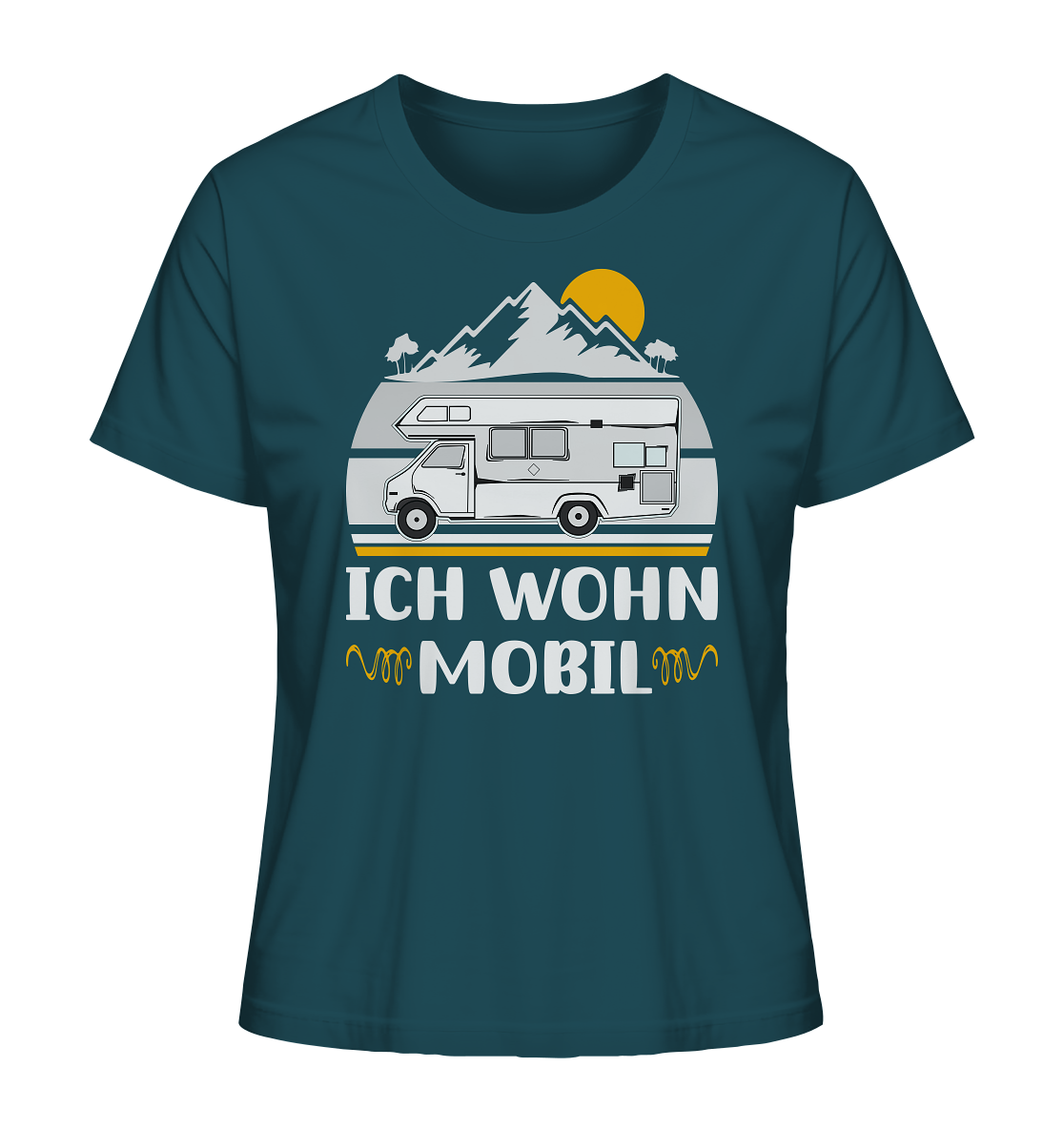 Ich wohn mobil - Ladies Organic Shirt