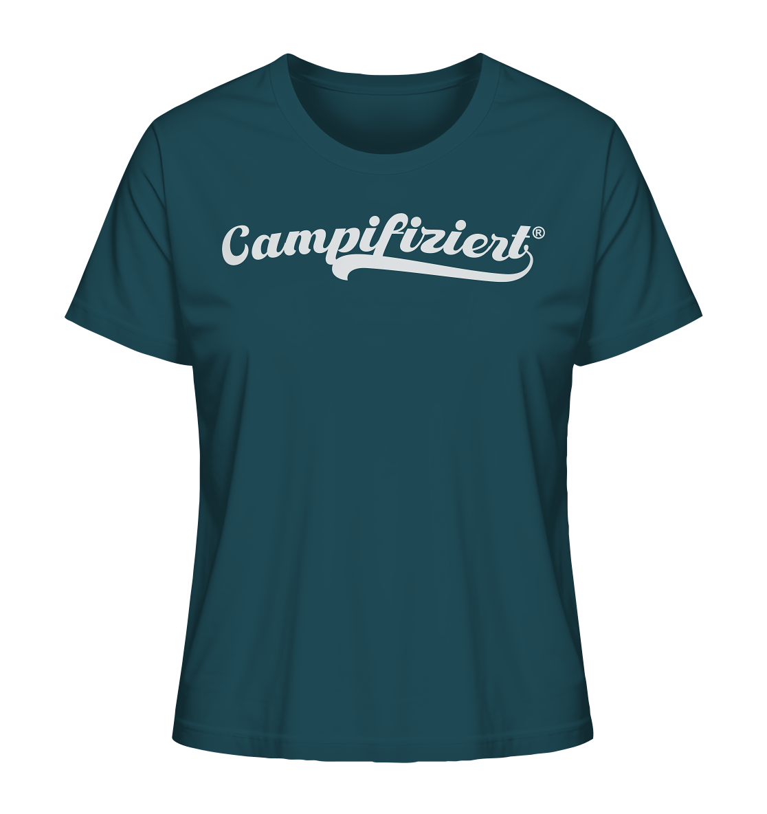 campifiziert® retro weiß - Ladies Organic Shirt