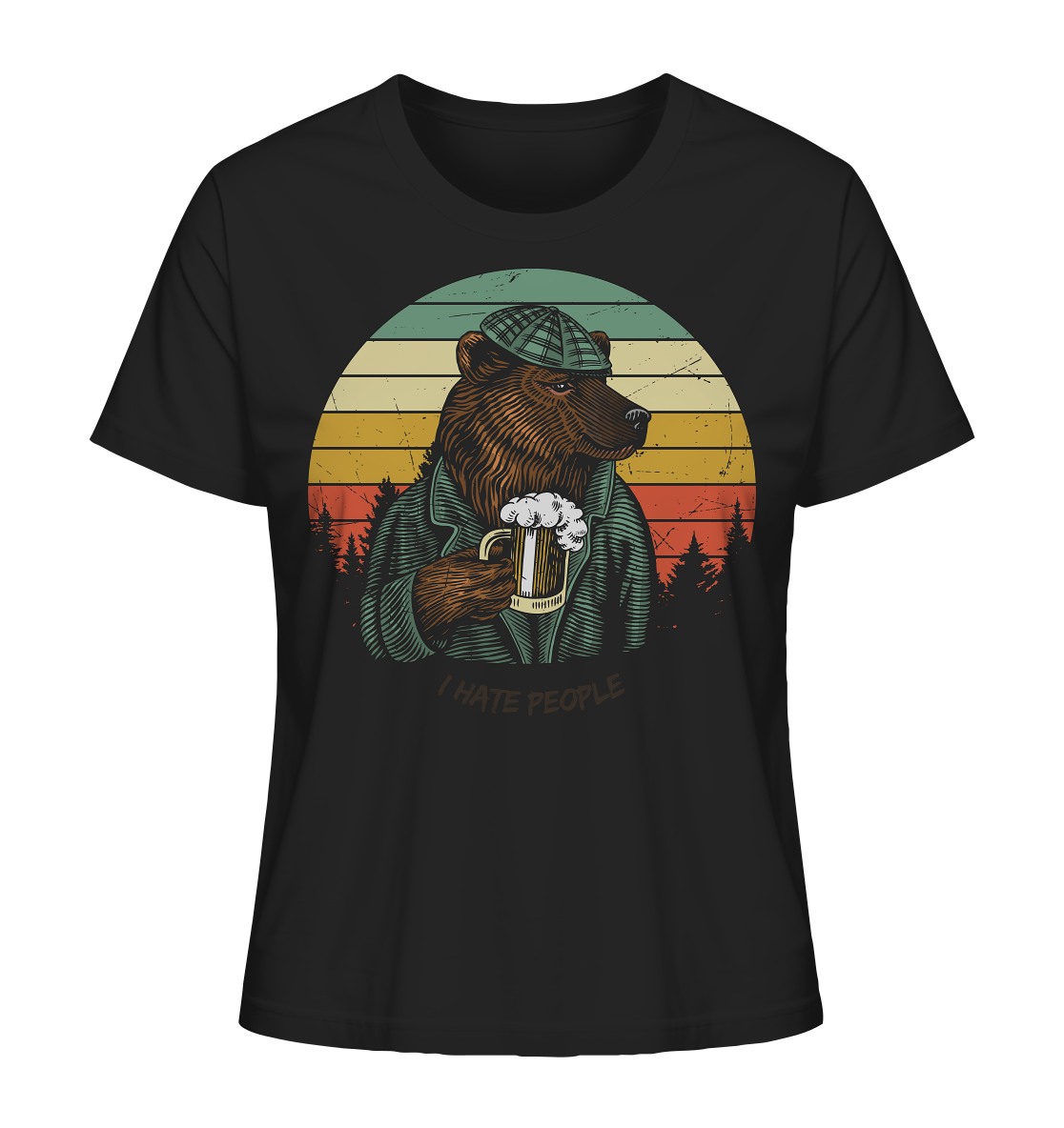 I hate people - Ladies Organic Shirt