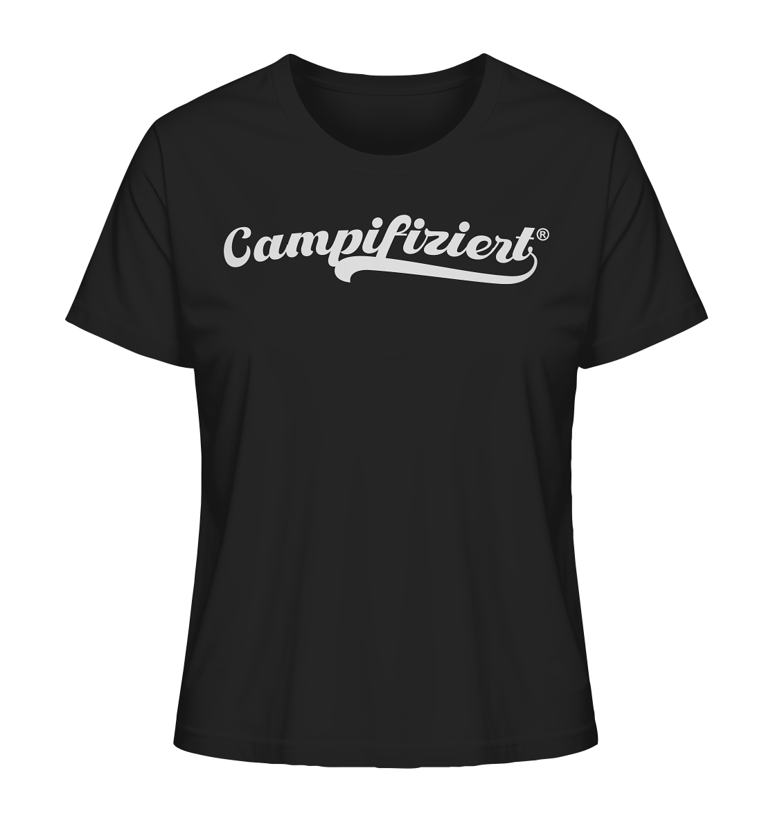 campifiziert® retro weiß - Ladies Organic Shirt
