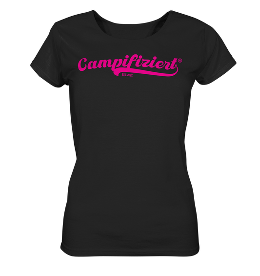 campifiziert® retro pink neu - Ladies Organic Shirt