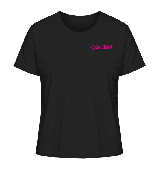 campifiziert Logo pink - Ladies Organic Shirt