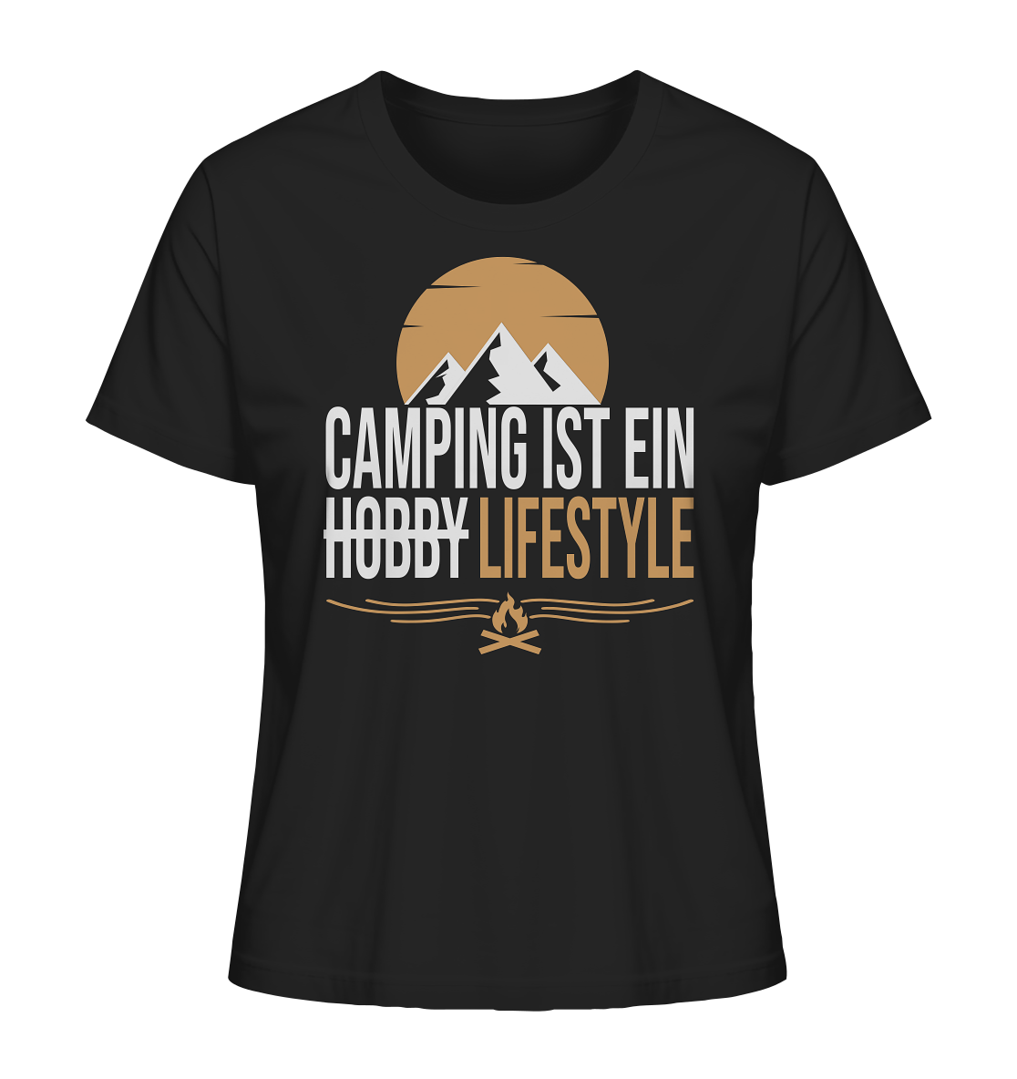 Camping ist ein Lifestyle - Ladies Organic Shirt