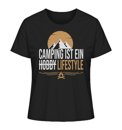 Camping ist ein Lifestyle - Ladies Organic Shirt