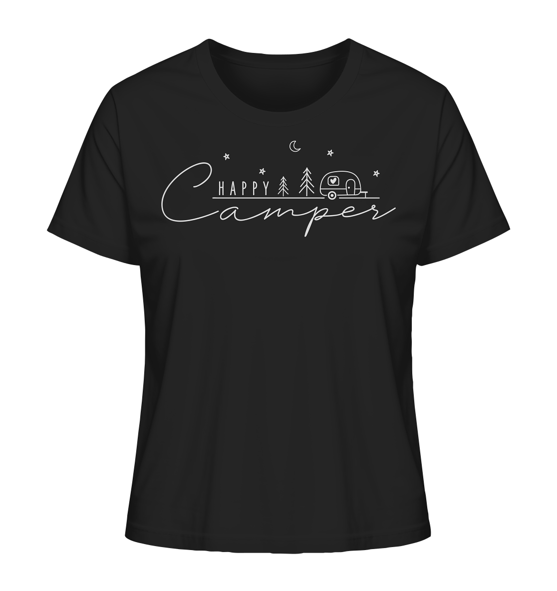 Happy Camper Wohnwagen - Ladies Organic Shirt