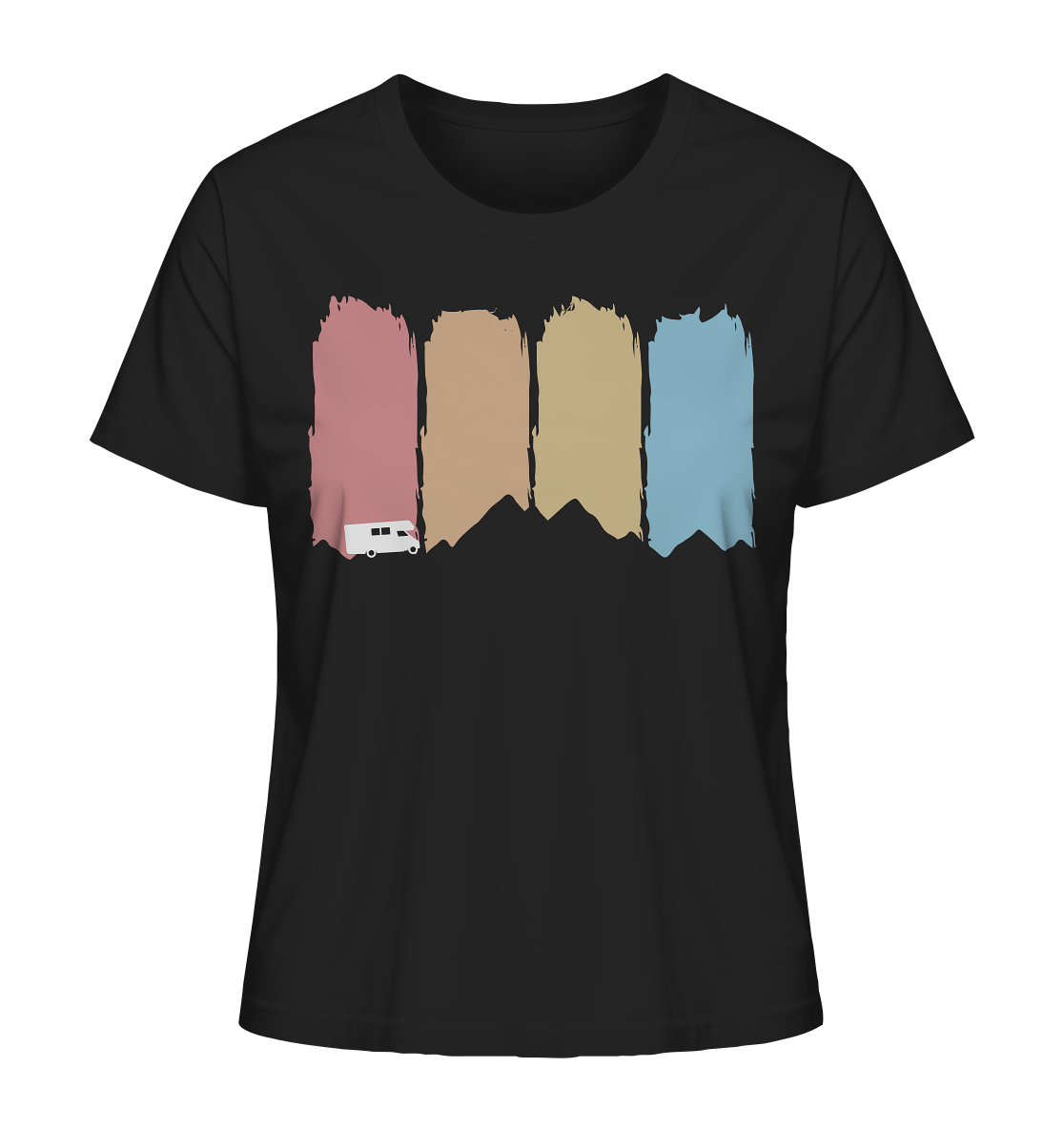 Farbige Berge - Ladies Organic Shirt