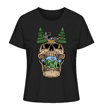 Chilling Skull Camping - Ladies Organic Shirt