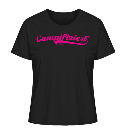 campifiziert® retro pink neu - Ladies Organic Shirt