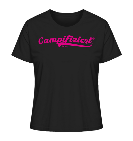 campifiziert® retro pink neu - Ladies Organic Shirt