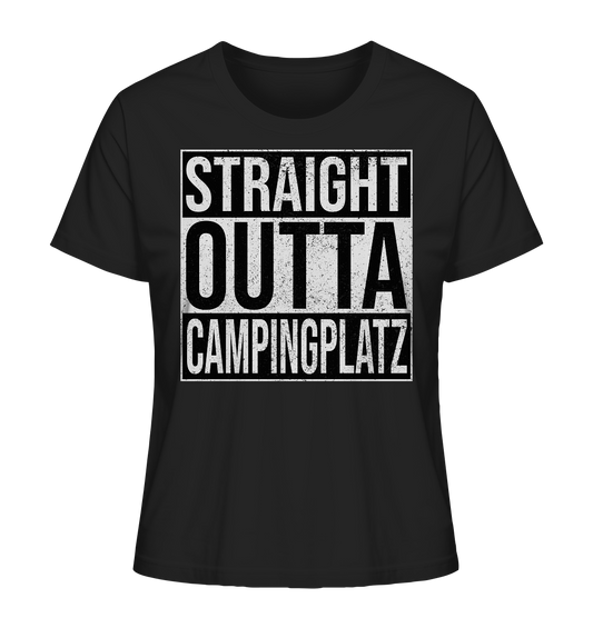 Straight Outta Campingplatz - Ladies Organic Shirt