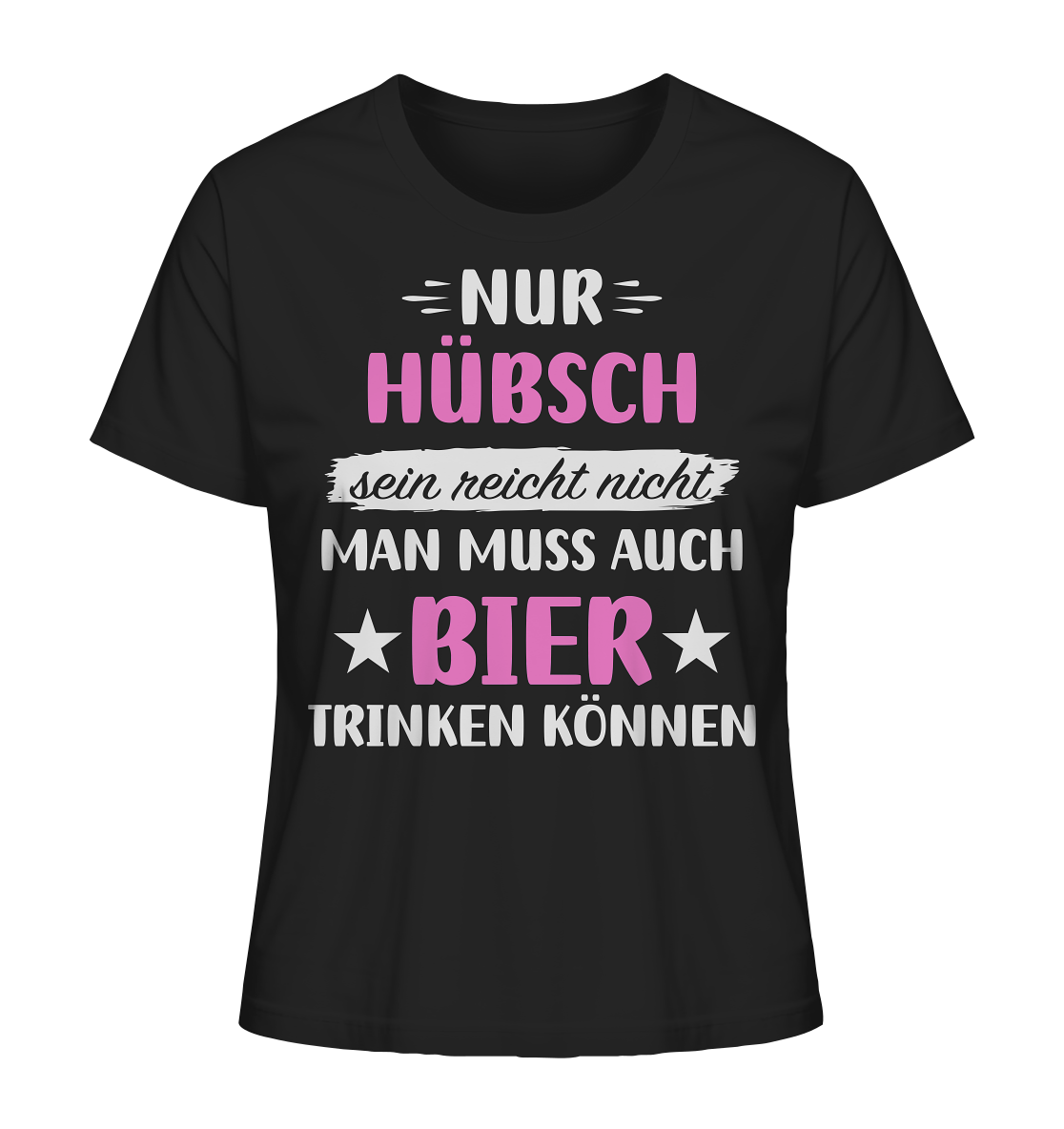 Hübsch Bier trinken - Ladies Organic Shirt