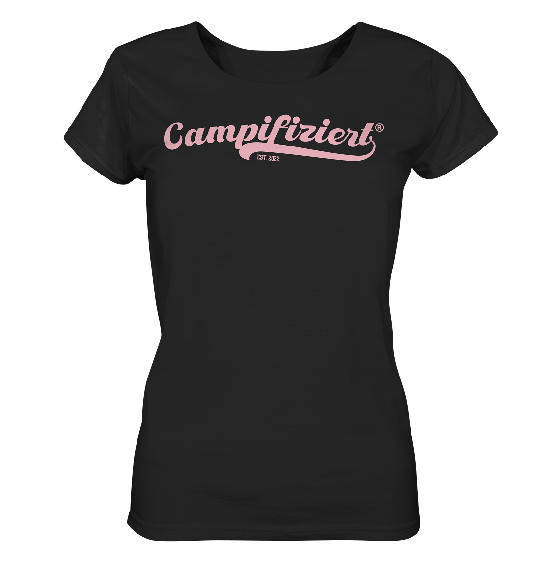 campifiziert® retro rosa neu - Ladies Organic Shirt