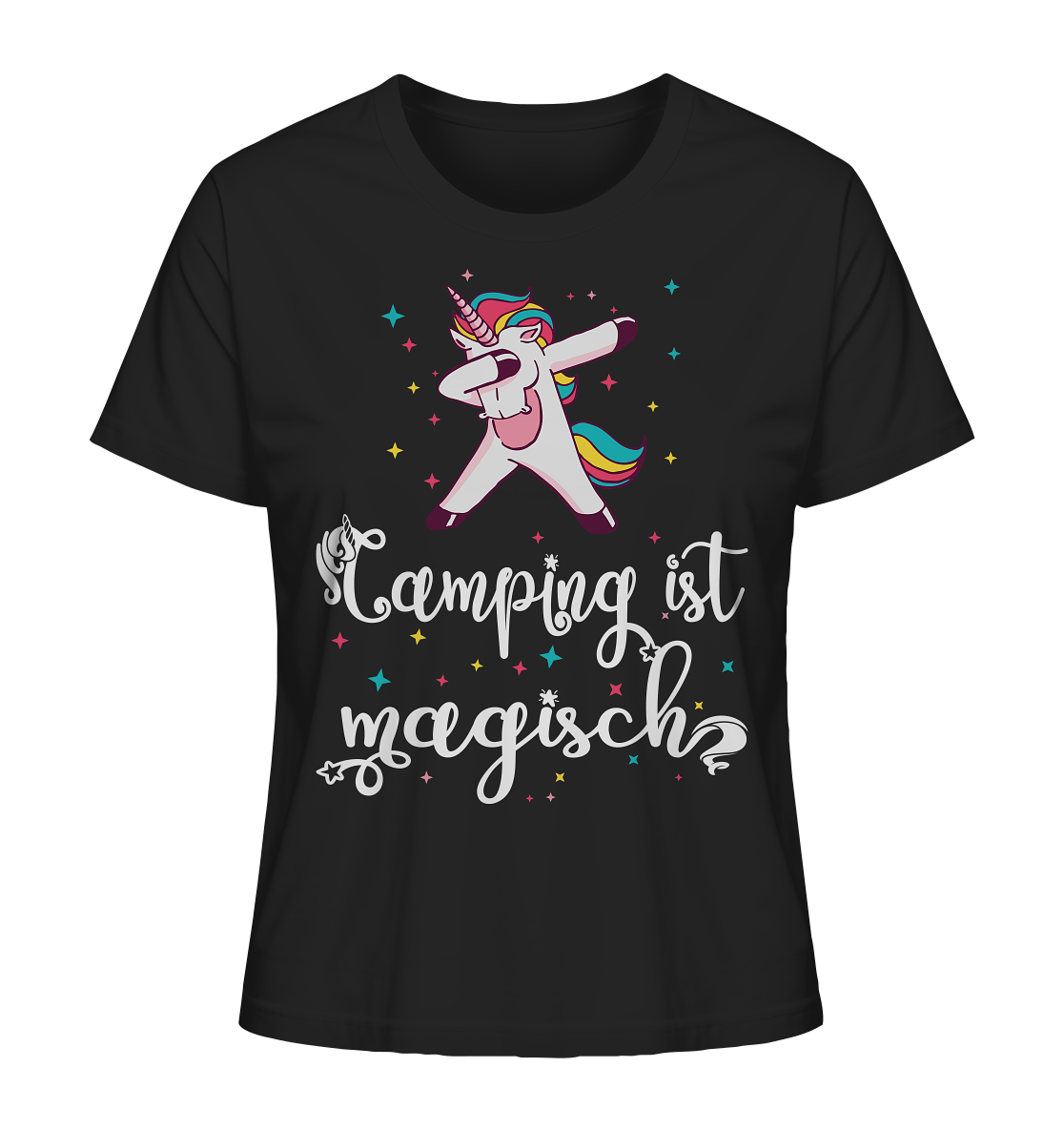 Camping ist magisch Einhorn - Ladies Organic Shirt