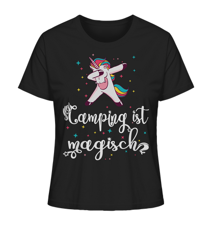 Camping ist magisch Einhorn - Ladies Organic Shirt