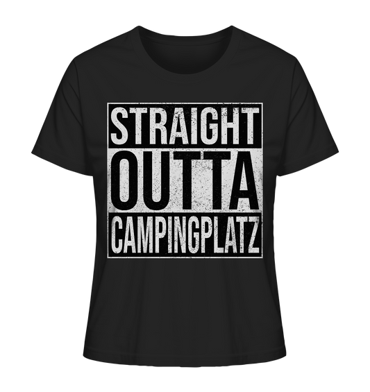 Straight Outta Campingplatz - Ladies Organic Shirt
