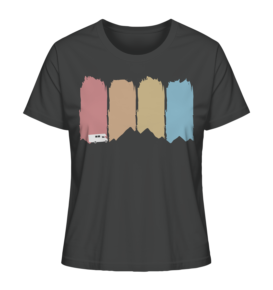 Farbige Berge - Ladies Organic Shirt