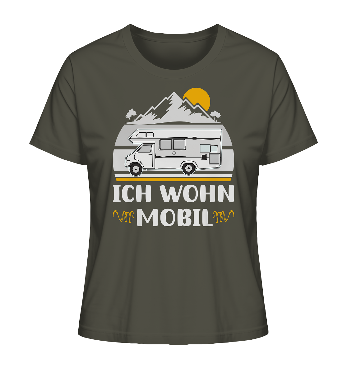 Ich wohn mobil - Ladies Organic Shirt