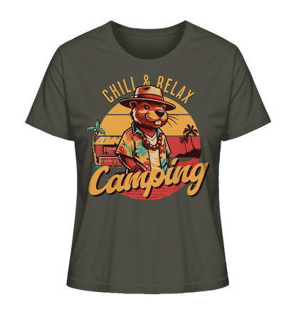 Chill & Relax Camping - Ladies Organic Shirt