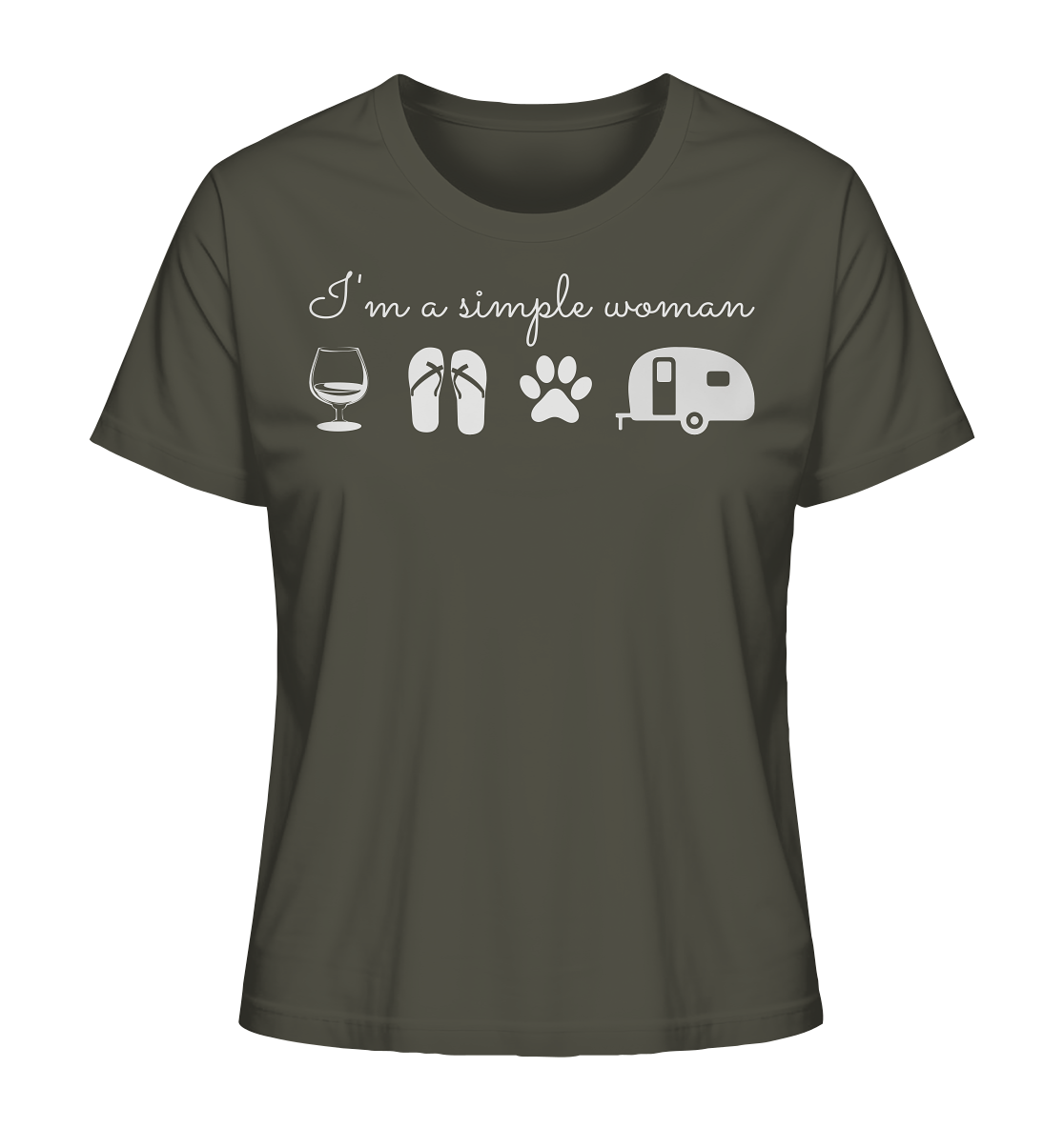 Simple Woman Wohnwagen - Ladies Organic Shirt