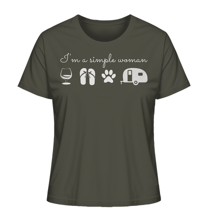 Simple Woman Wohnwagen - Ladies Organic Shirt