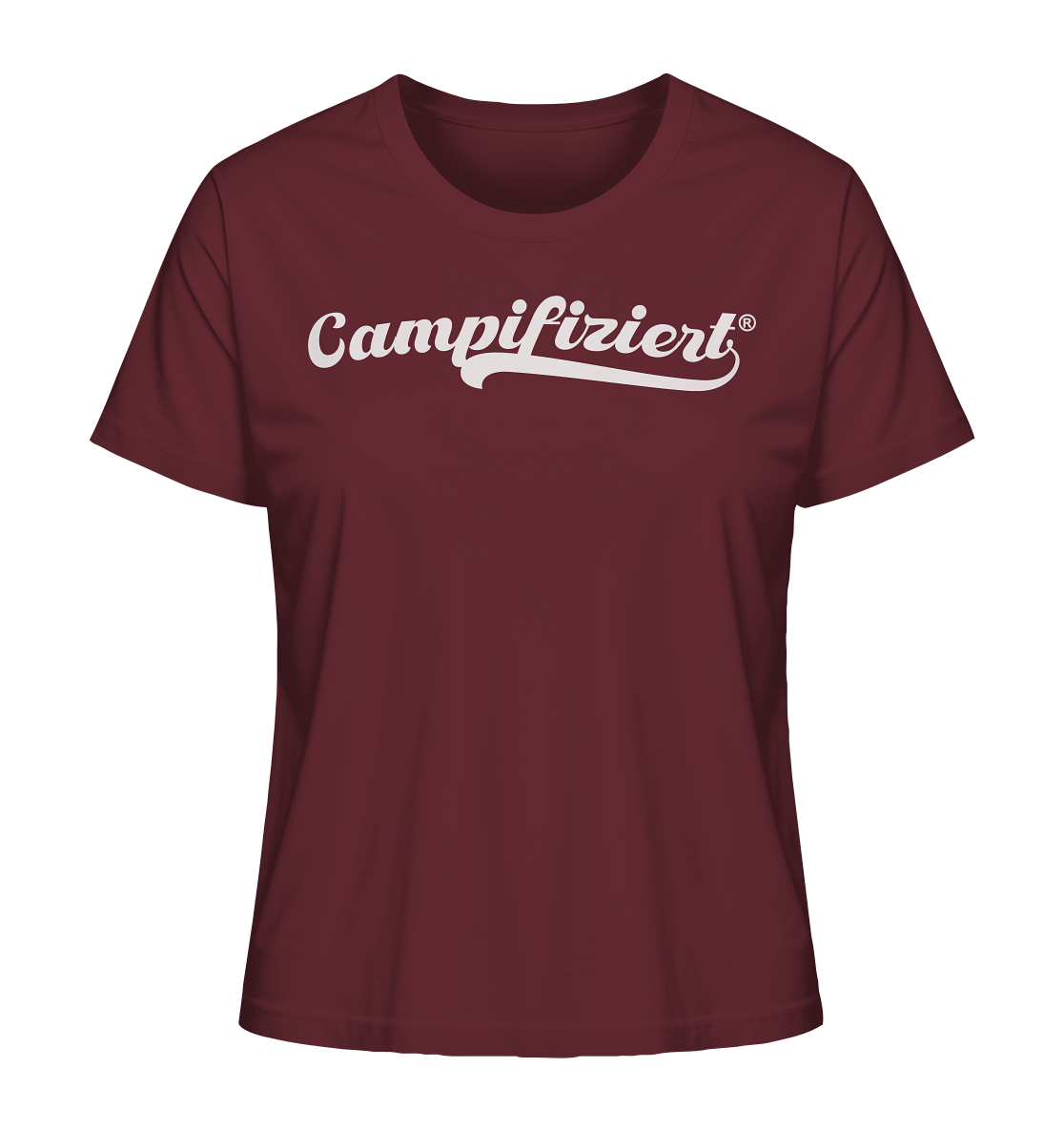 campifiziert® retro weiß - Ladies Organic Shirt