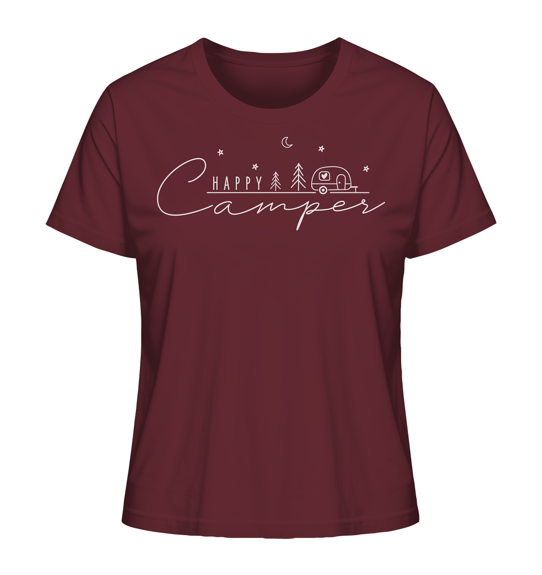 Happy Camper Wohnwagen - Ladies Organic Shirt