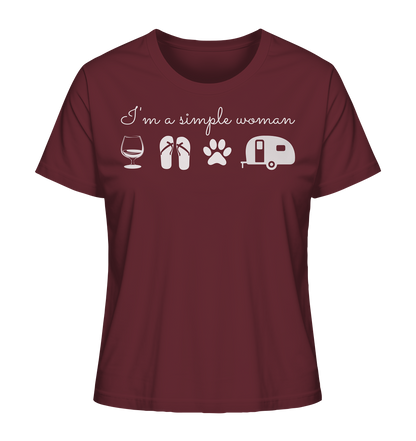 Simple Woman Wohnwagen - Ladies Organic Shirt