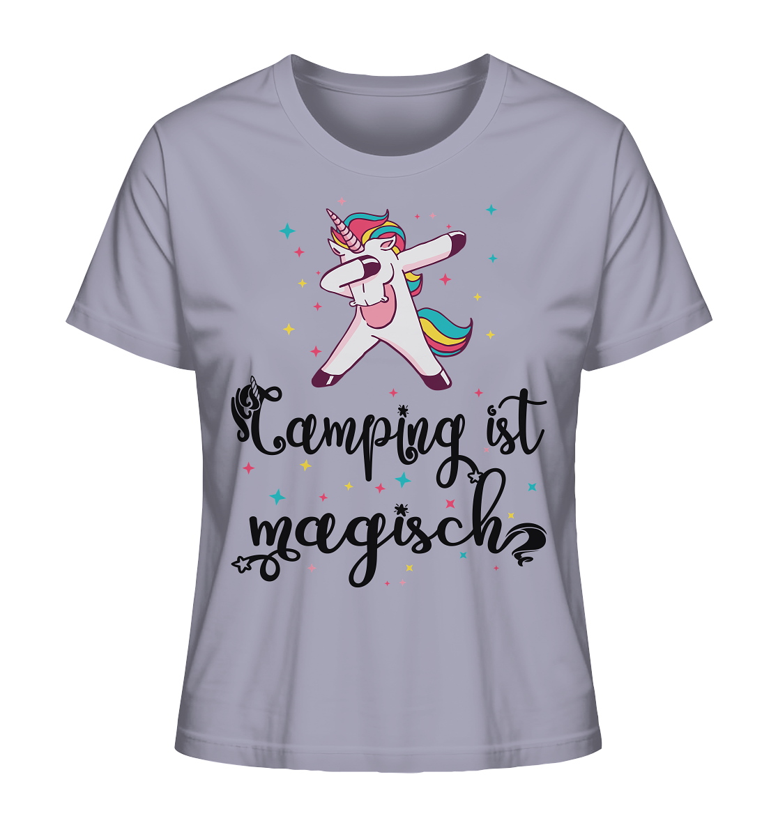 Camping ist magisch Einhorn - Ladies Organic Shirt