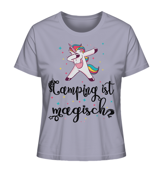 Camping ist magisch Einhorn - Ladies Organic Shirt